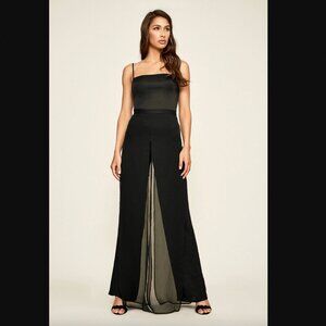 Vintage Tadashi Whimsigoth Pants Slit Whimsical Casual Festival 29"Chiffon